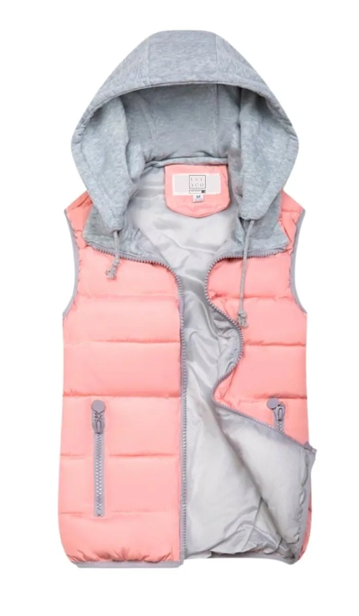 Luexco Women's Insulated Hooded Padded Vest