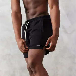 LYFT Cotton Letter Print Classic Shorts