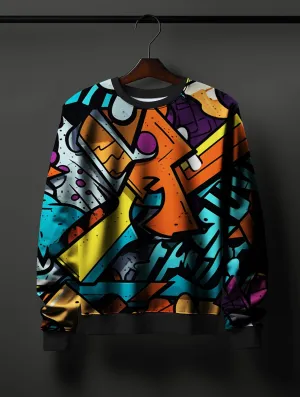 Metro Chic Full Printed Sweatshirt