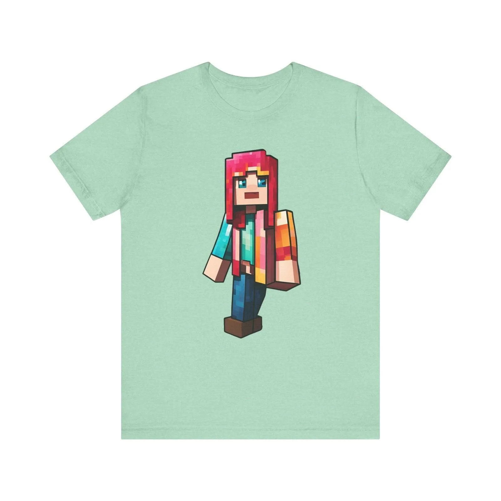 Minecraft Pixel Rainbow Adventurer T Shirt