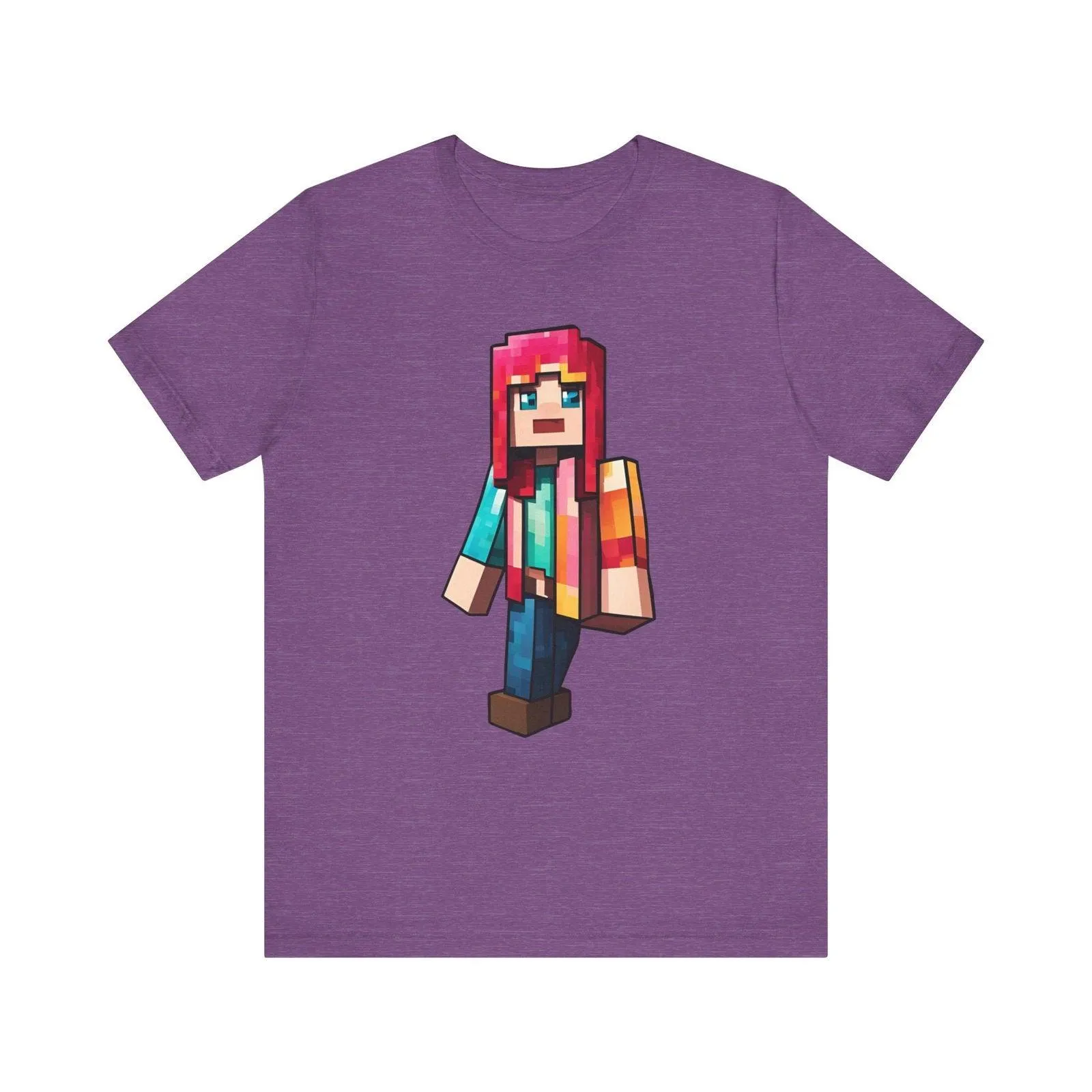 Minecraft Pixel Rainbow Adventurer T Shirt