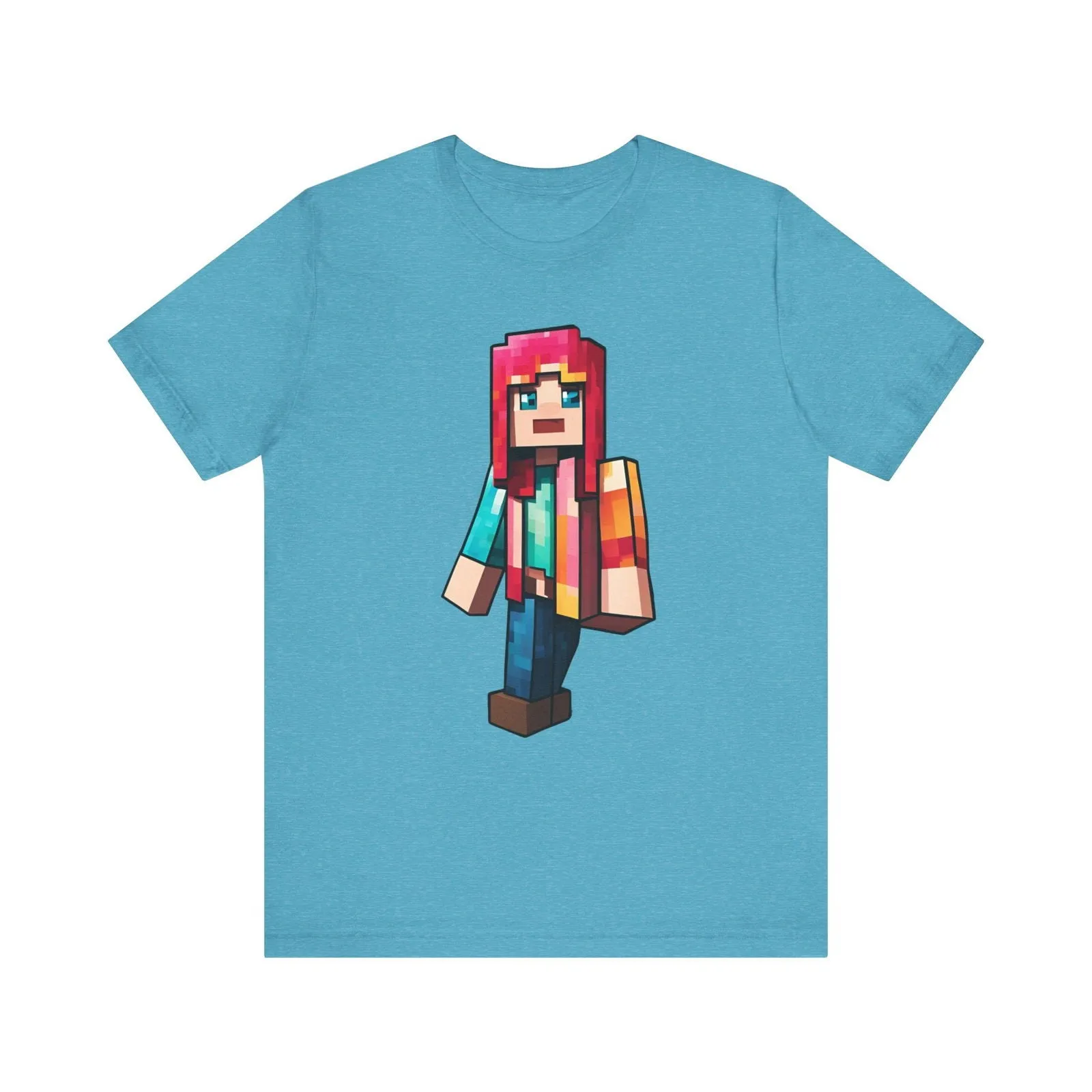 Minecraft Pixel Rainbow Adventurer T Shirt