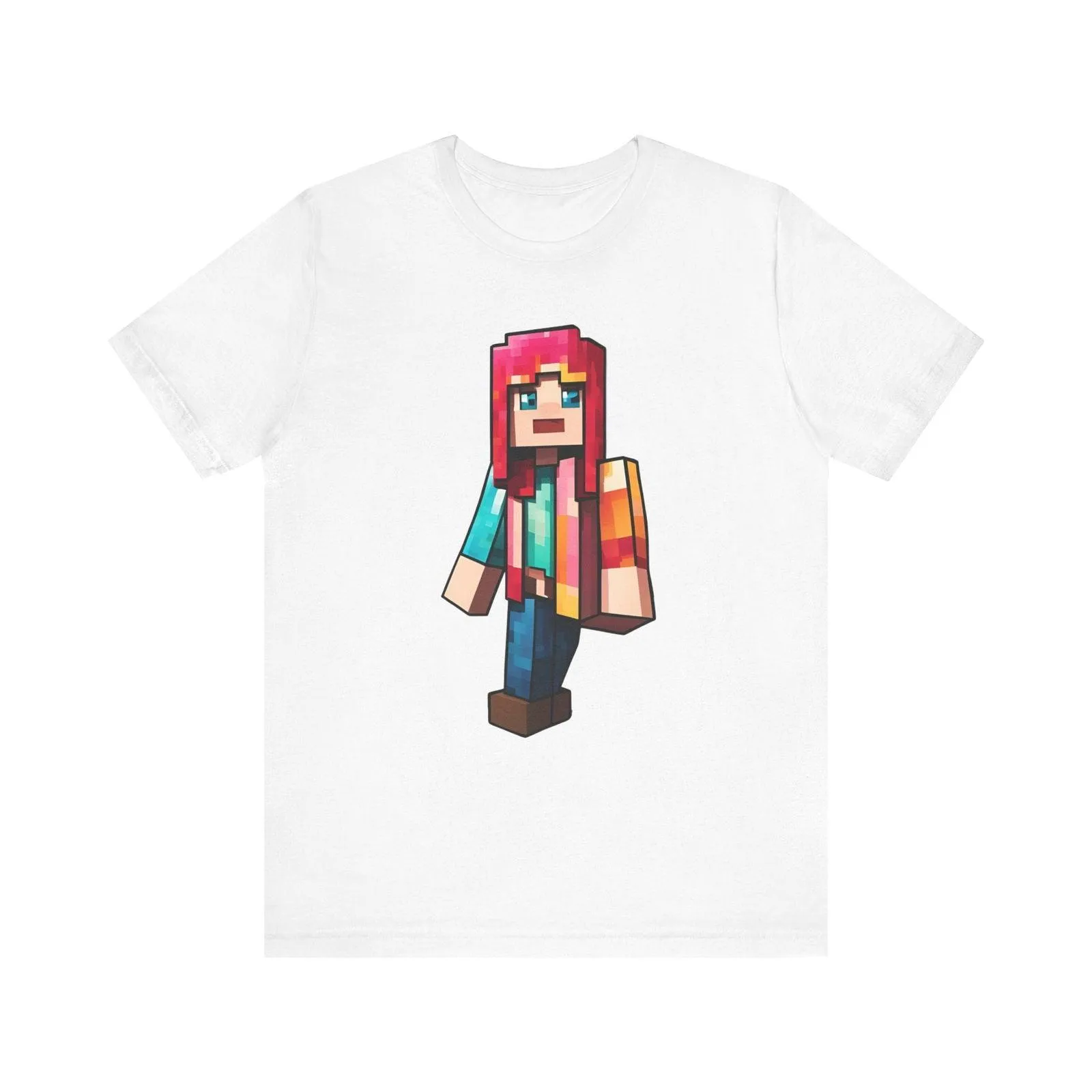 Minecraft Pixel Rainbow Adventurer T Shirt