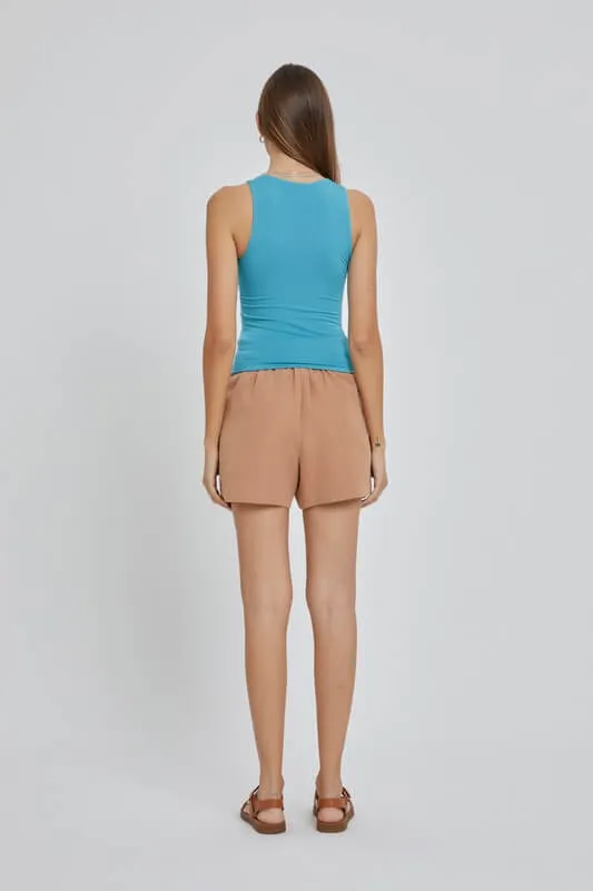 Monroe Classic Dress Shorts- Sand