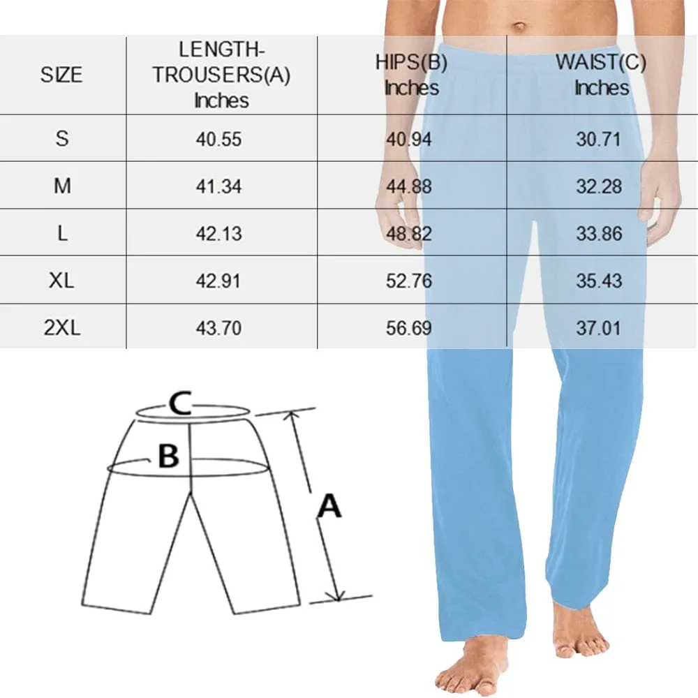 [More Comfortable]Custom Couple Face Pet Dog Seamless Sleepwear Personalized Women's&Men's Slumber Party Long Pajama Pants