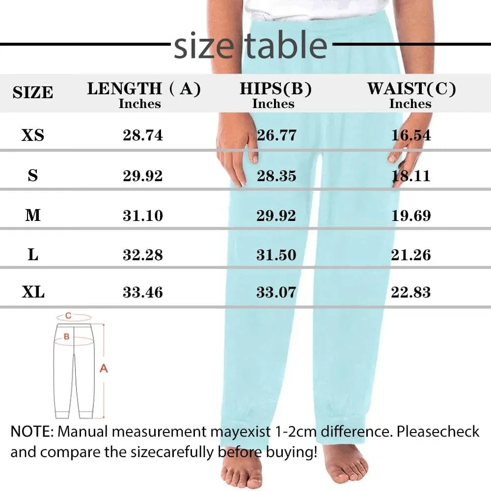 [More Comfortable]Custom Couple Face Pet Dog Seamless Sleepwear Personalized Women's&Men's Slumber Party Long Pajama Pants