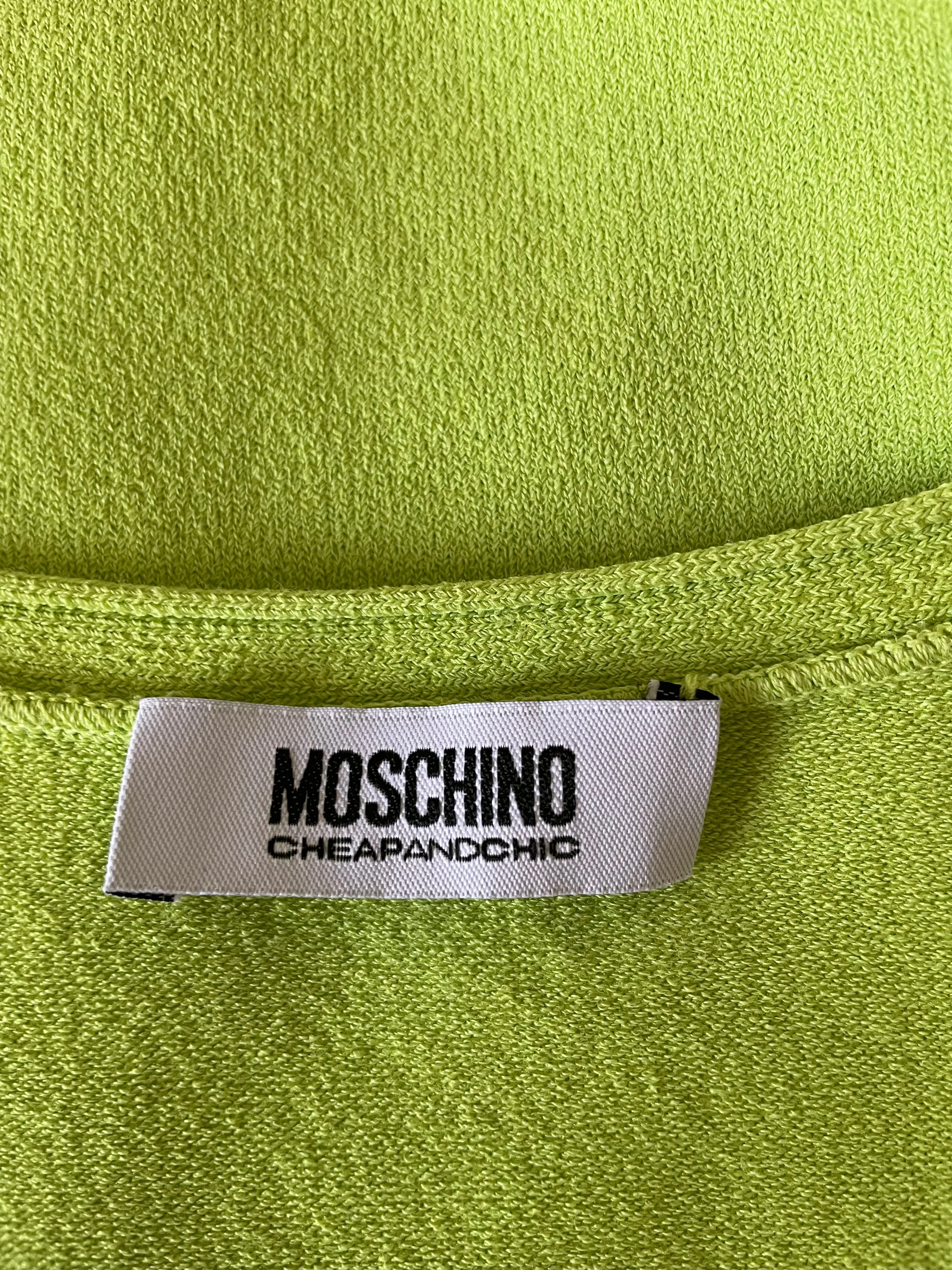 Moschino Cheap & Chic Lime Green Vest