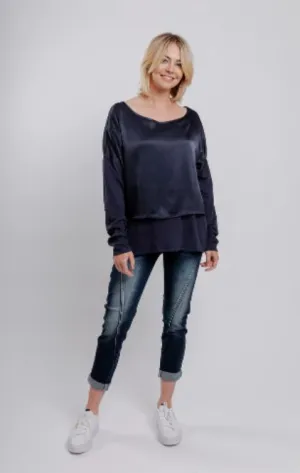 Moss Trixie Top - Navy