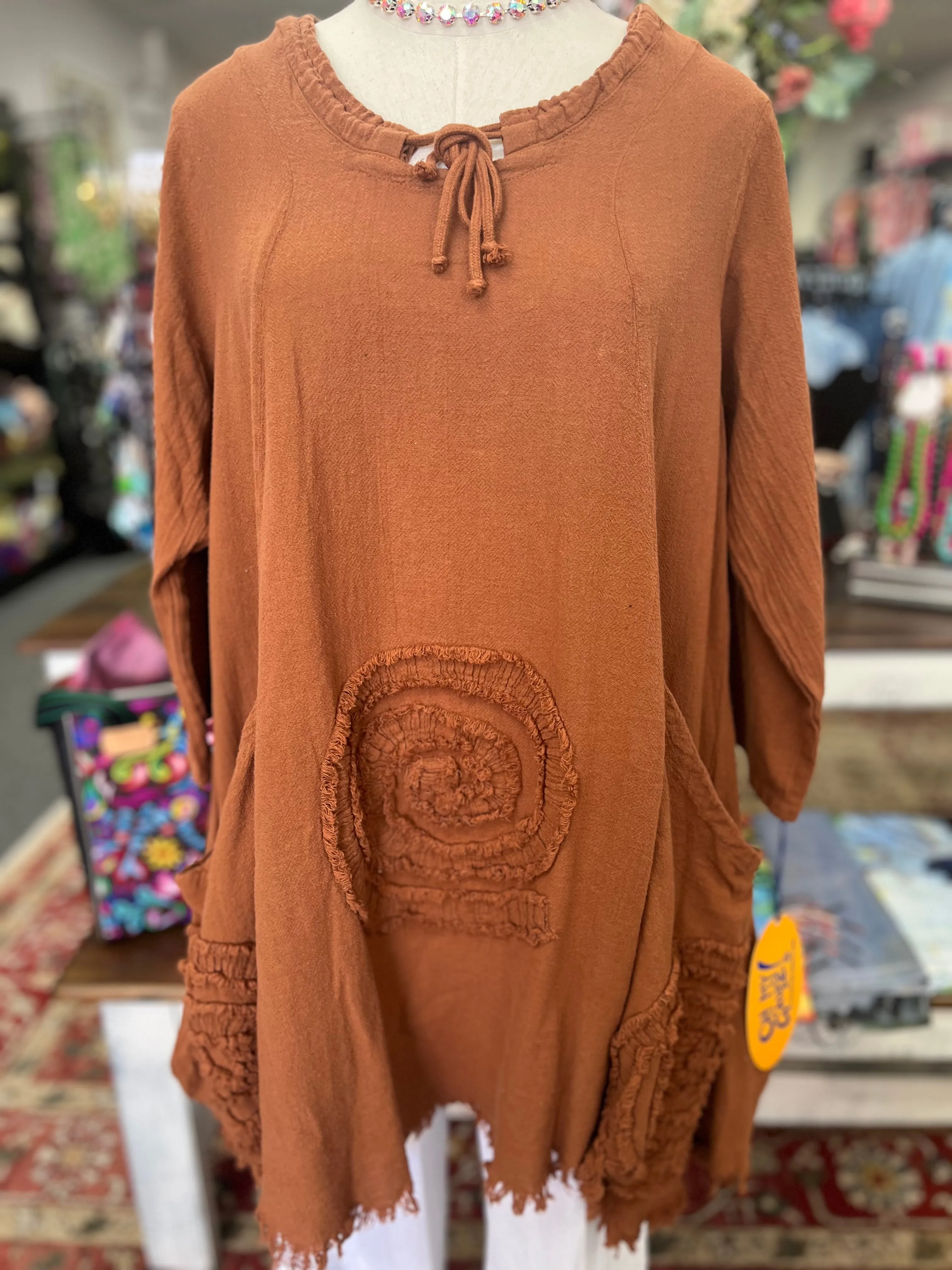 Oh My Gauze Circle Top