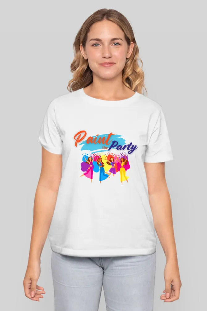 Paint The Holi Party T-shirt for women