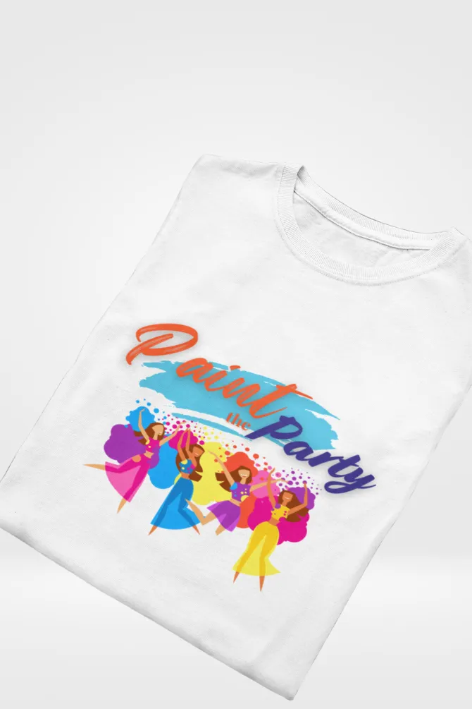 Paint The Holi Party T-shirt for women