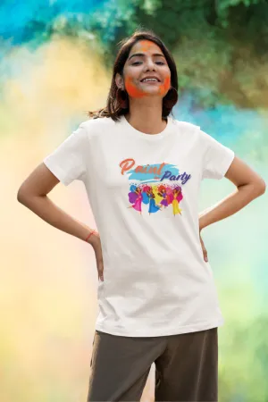 Paint The Holi Party T-shirt for women