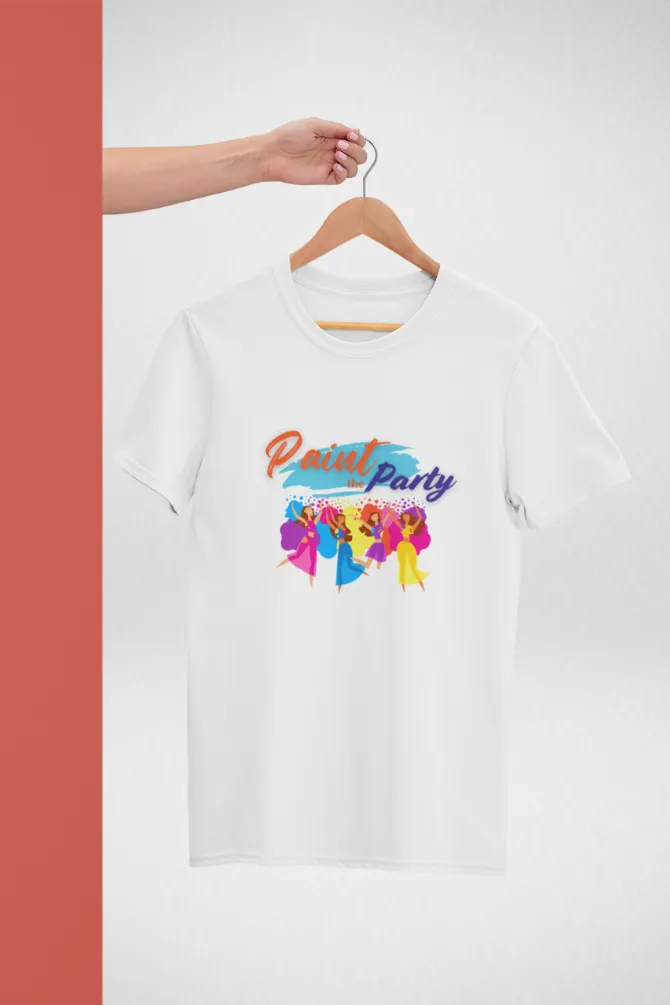 Paint The Holi Party T-shirt for women