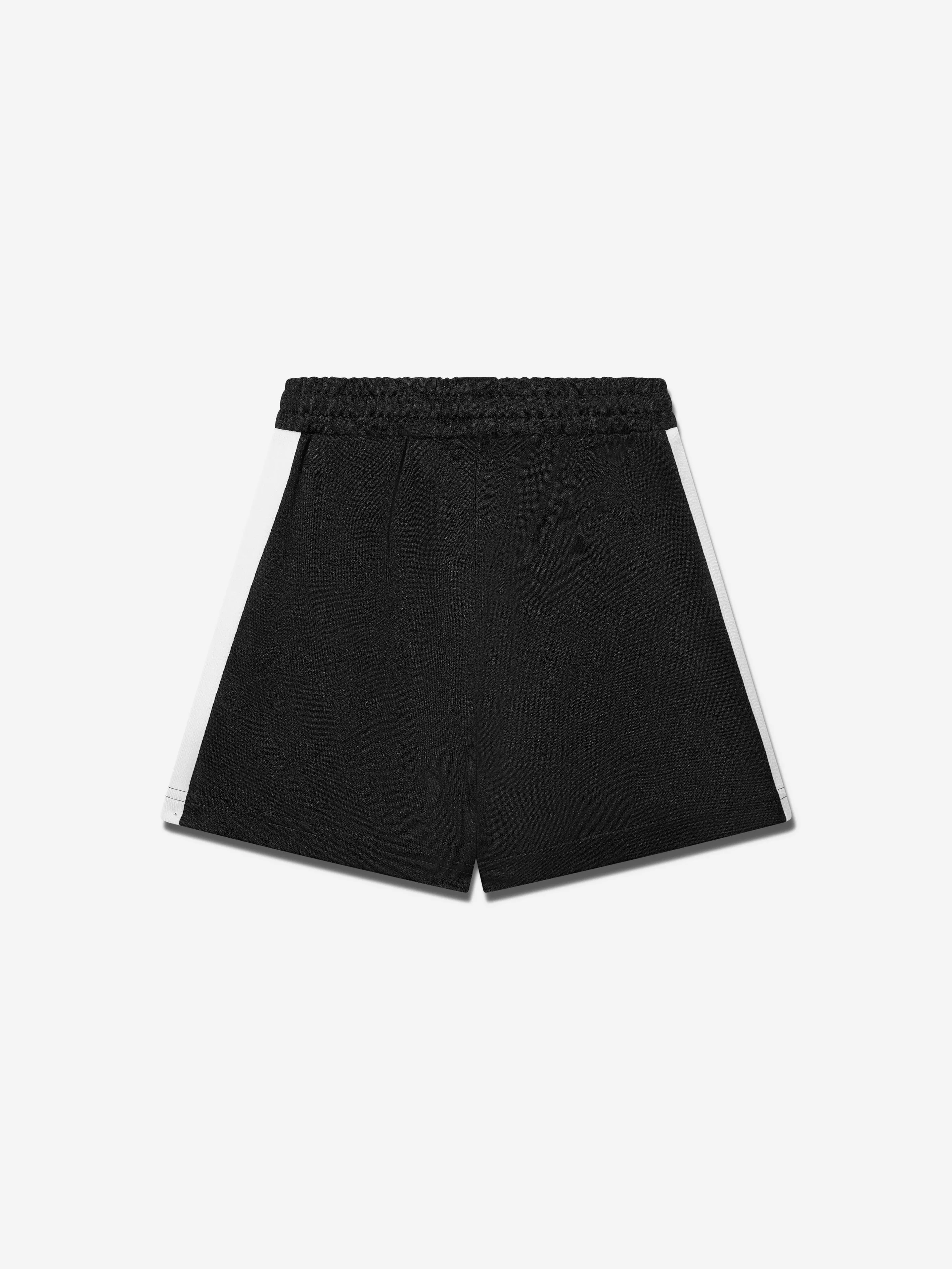 Palm Angels Boys Track Shorts in Black