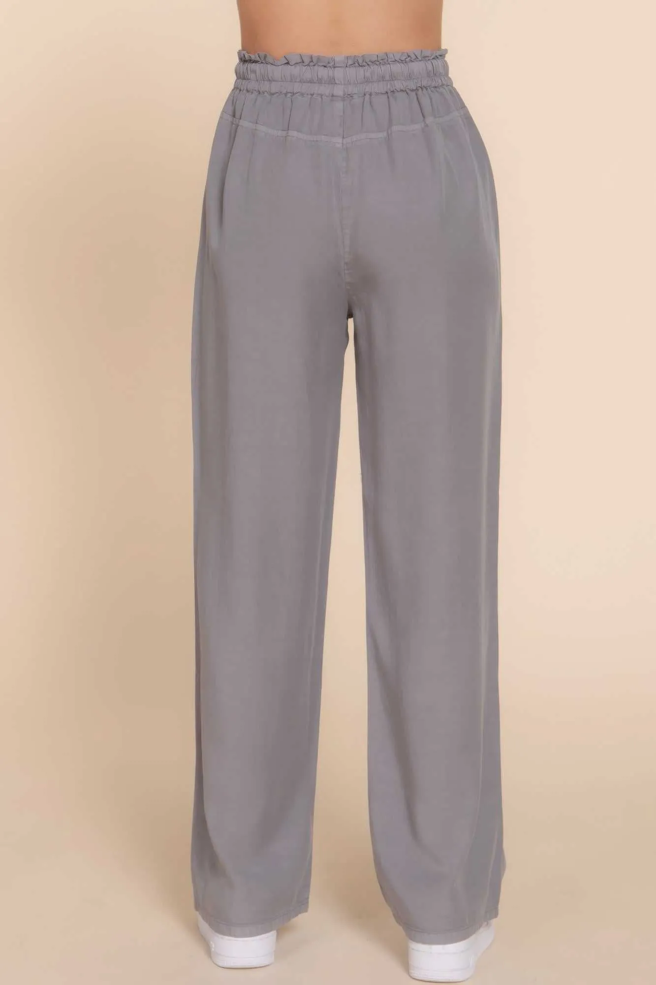 Pants Elastic Waist Tencel Long Pants Perfect for Work Breathable Casual Comfort Comfortable