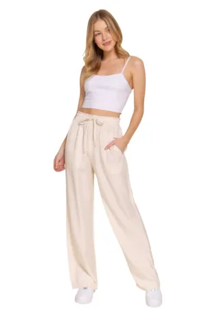 Pants Elastic Waist Tencel Long Pants Perfect for Work Breathable Casual Comfort Comfortable
