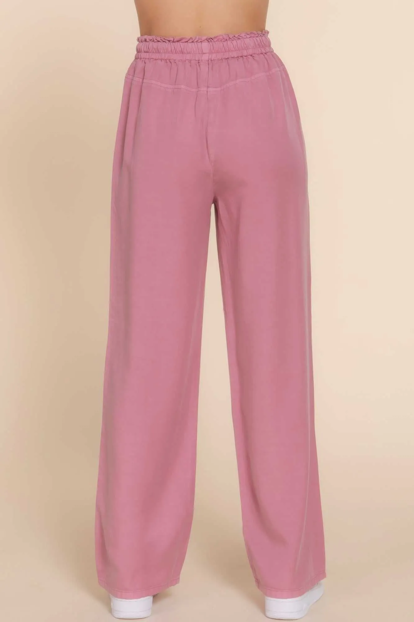 Pants Elastic Waist Tencel Long Pants Perfect for Work Breathable Casual Comfort Comfortable