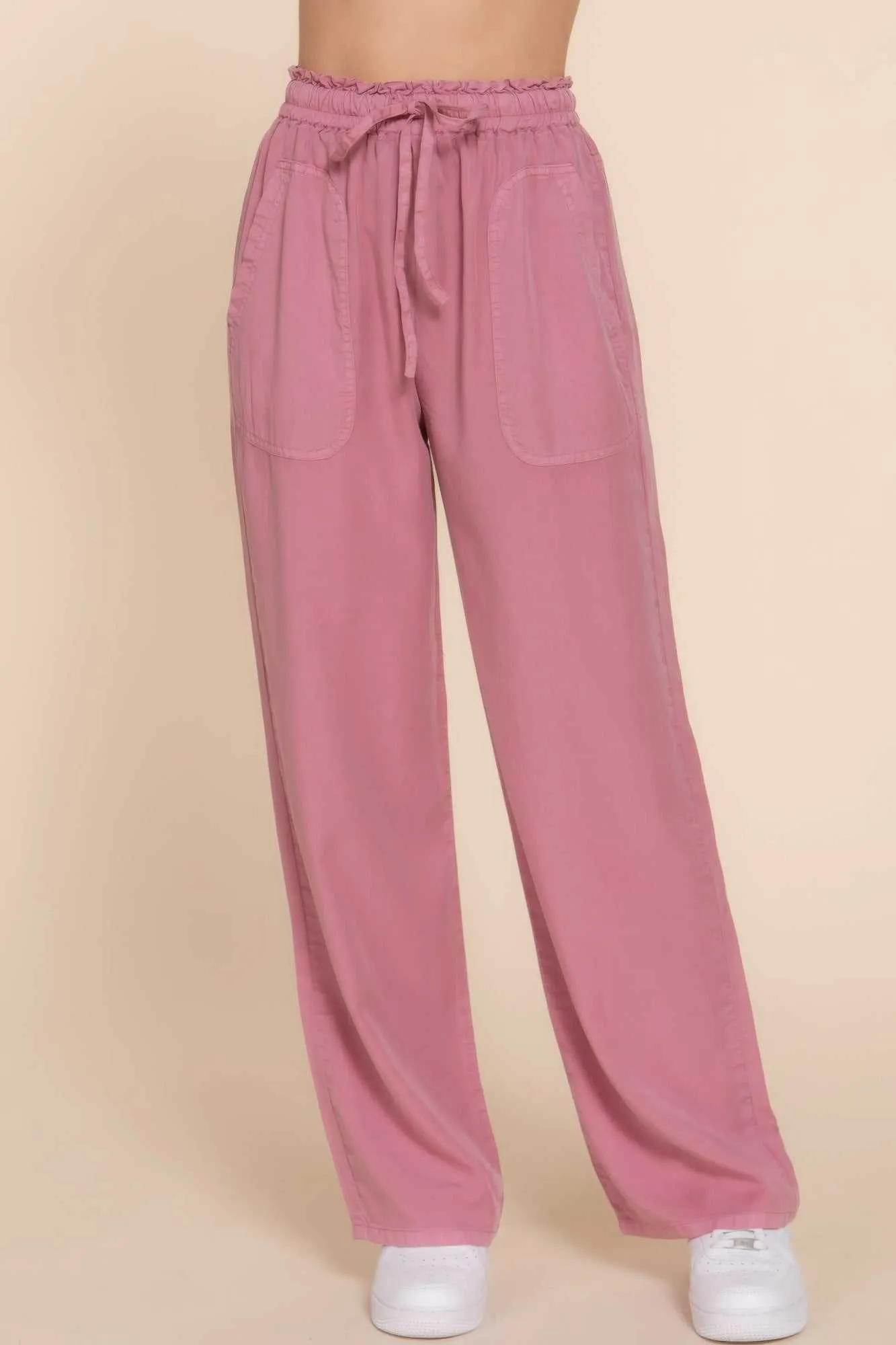 Pants Elastic Waist Tencel Long Pants Perfect for Work Breathable Casual Comfort Comfortable