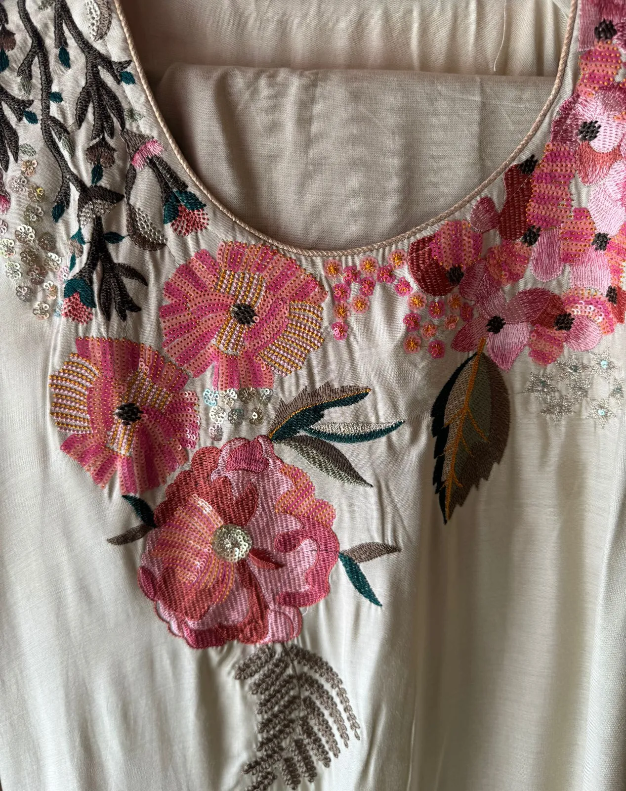 Pure muslin shirt with very designer concept