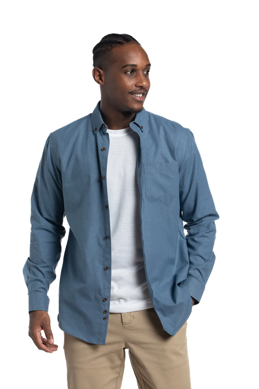 Rennes Easy-Care Shirt in Indigo
