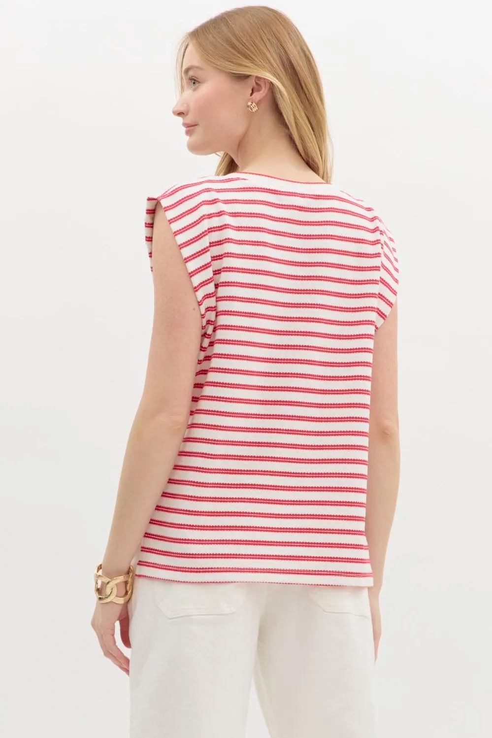 Setting Sail Casual Top - Red