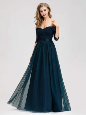 Sexy Off Shoulder Floor Length Evening Party Dress
