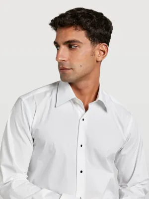 Slim fit party plain poplin comfort shirt