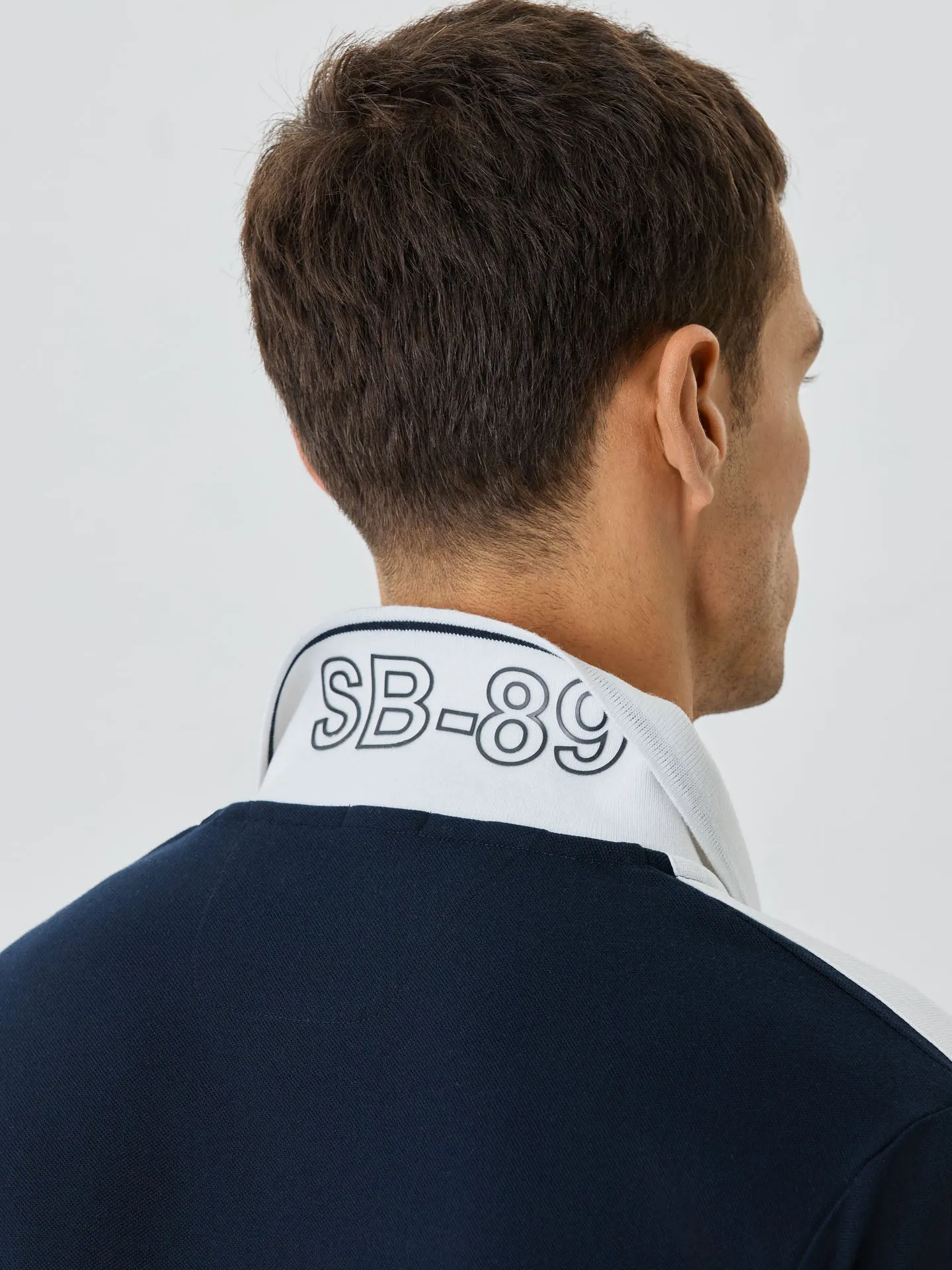 Slim Fit Piqué Polo In Recycled Polyester And Cotton Blend