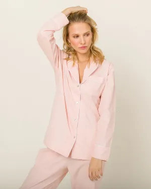Sophia Linen-Mix Pyjama in Candy Rose - Top