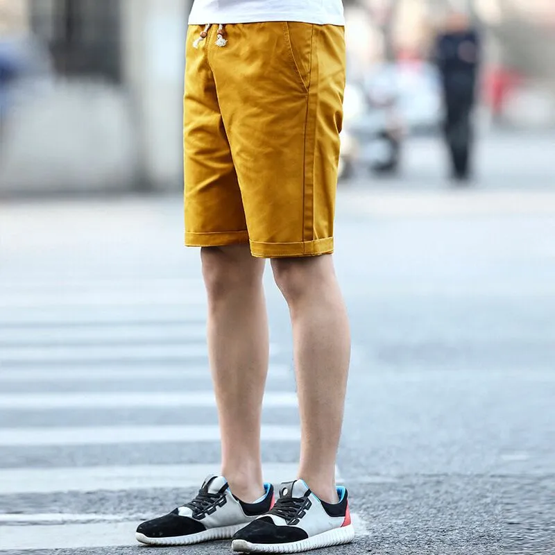 Summer Men Casual Shorts Bermuda Trendy Pants Beach Shorts