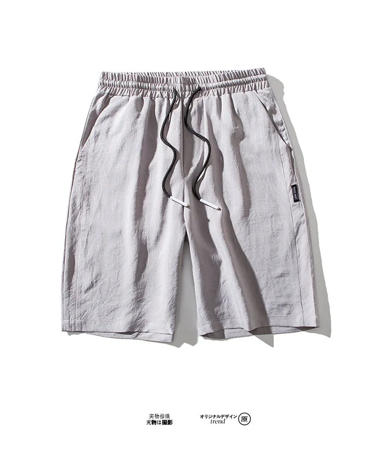 Summer Thin Men Pants Silk Running Shorts Trendy INS Trendy Loose Casual knee length Outdoor Shorts