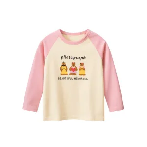 Toddler/Kid Beautiful Memories Bears Print Long Sleeve Shirt