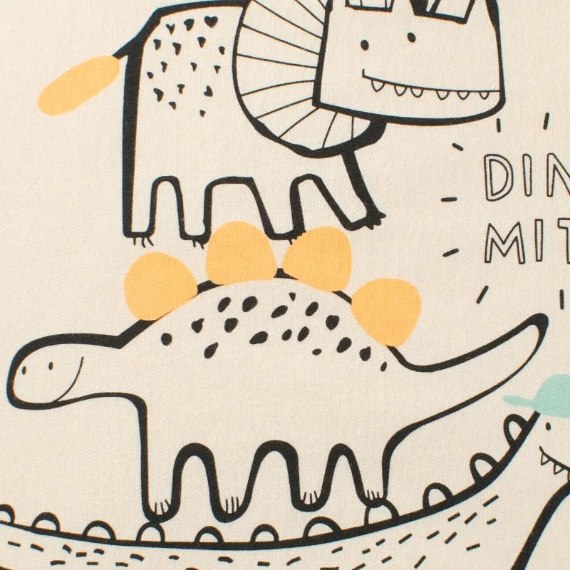 Toddler/Kid Boy's Short Sleeve Cartoon Dinosaur Print T-shirt
