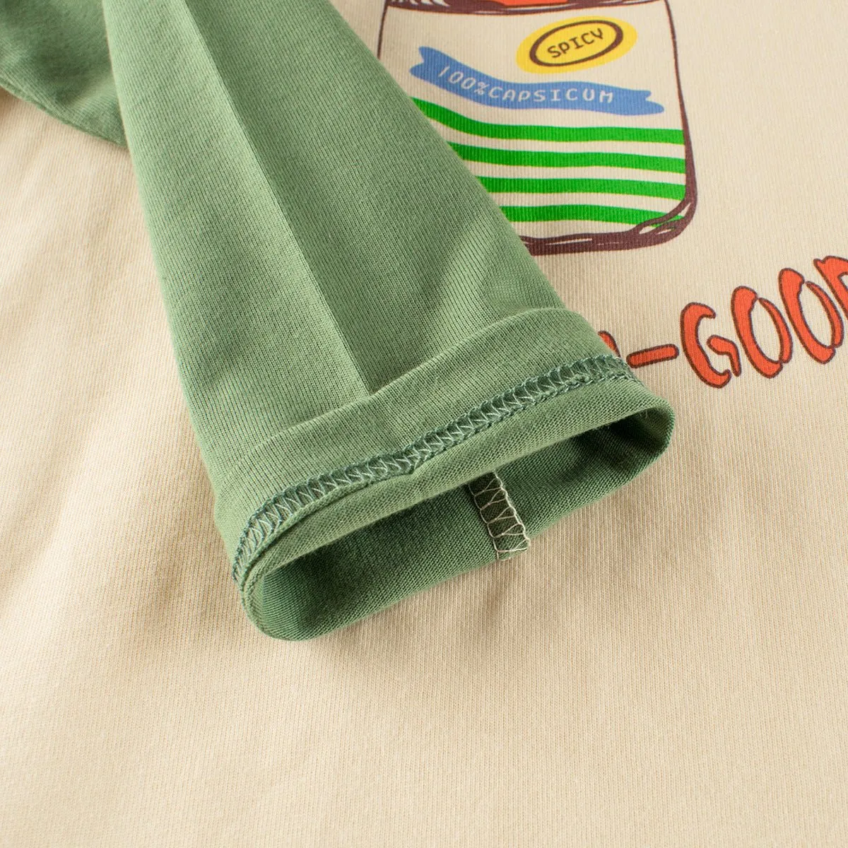Toddler/Kid's Capsicum Veggie Print Long Sleeve Shirt