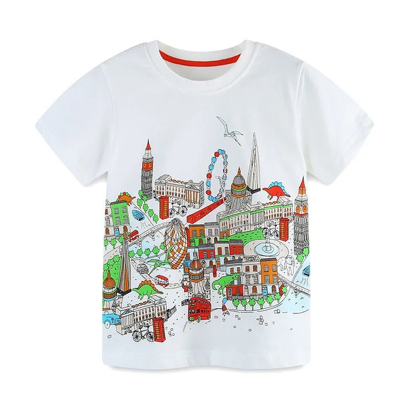 Toddler/Kid's Cartoon Fantasy-land Design T-Shirt