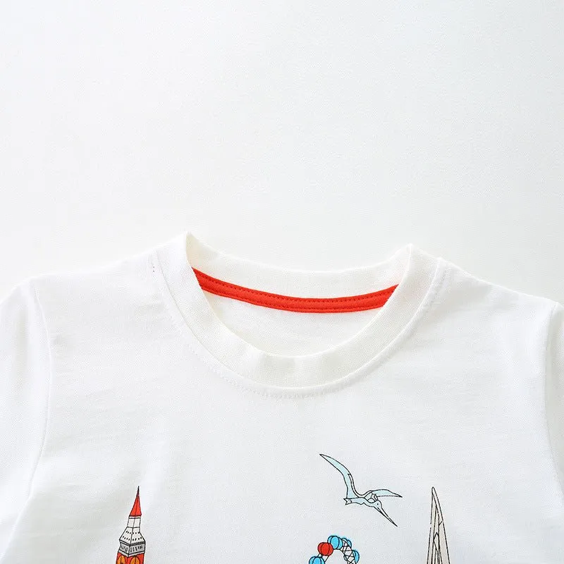 Toddler/Kid's Cartoon Fantasy-land Design T-Shirt