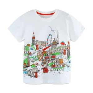 Toddler/Kid's Cartoon Fantasy-land Design T-Shirt