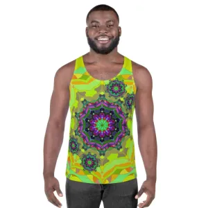 Unisex Tank Top - Mandala Yellow