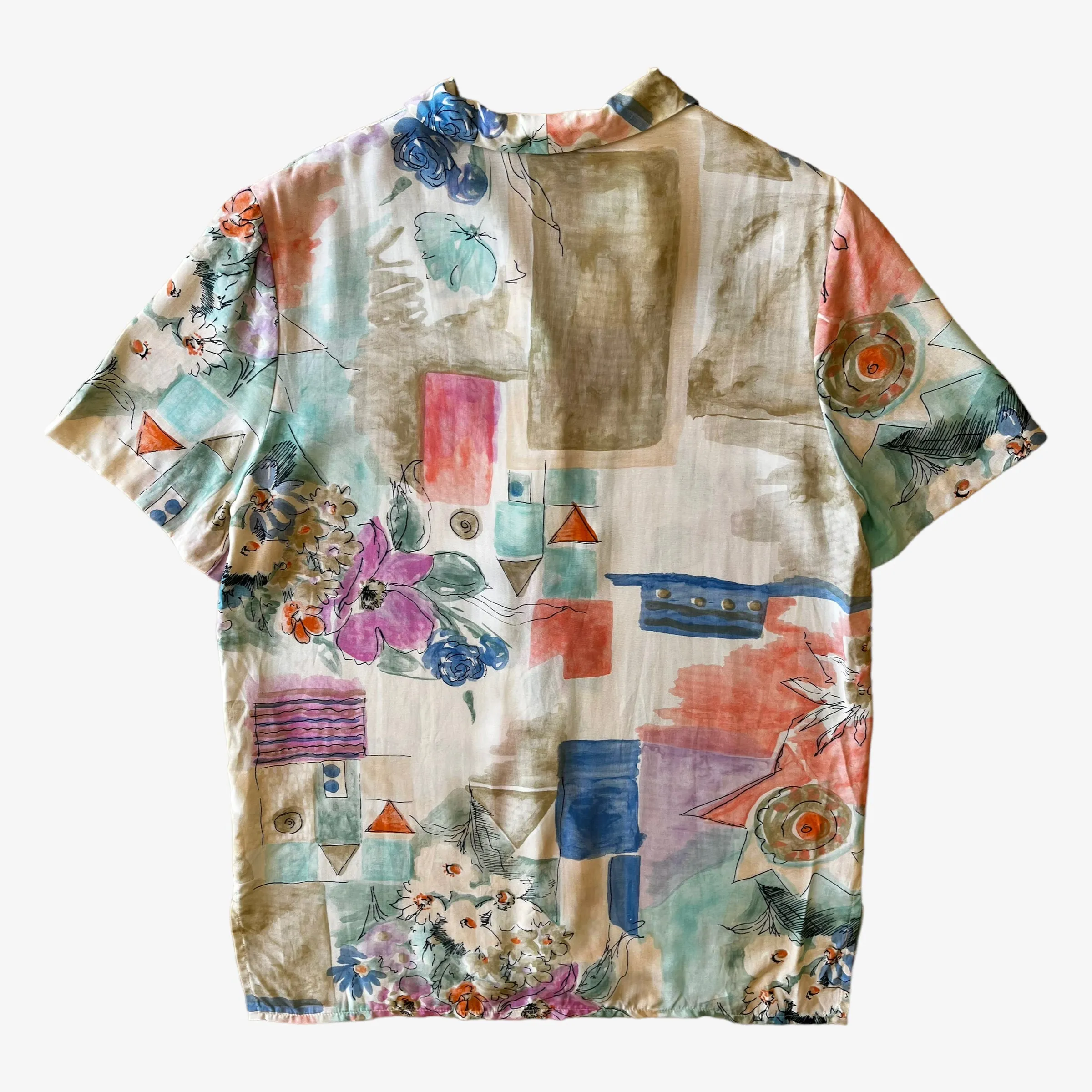 Vanessa Stevens Abstract Floral Print Shirt (Womenswear)