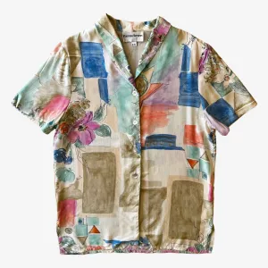 Vanessa Stevens Abstract Floral Print Shirt (Womenswear)