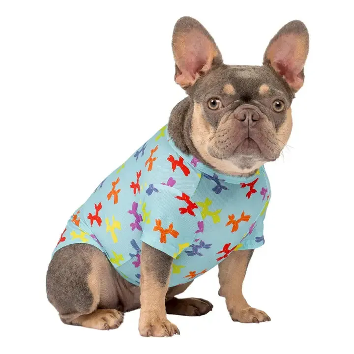 Vibrant Hound Balloon Dog Cooling  T Shirt