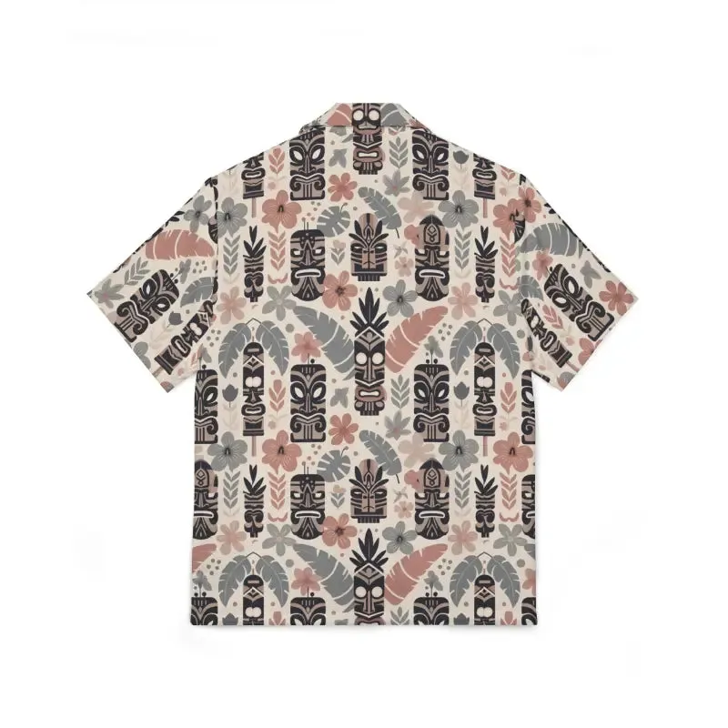 Vibrant Tiki Patterns Hawaiian Camp Shirt