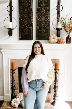 Vibrant Vibe Color Block Sweater