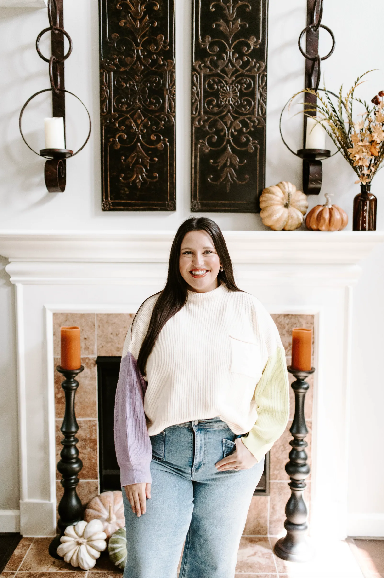 Vibrant Vibe Color Block Sweater