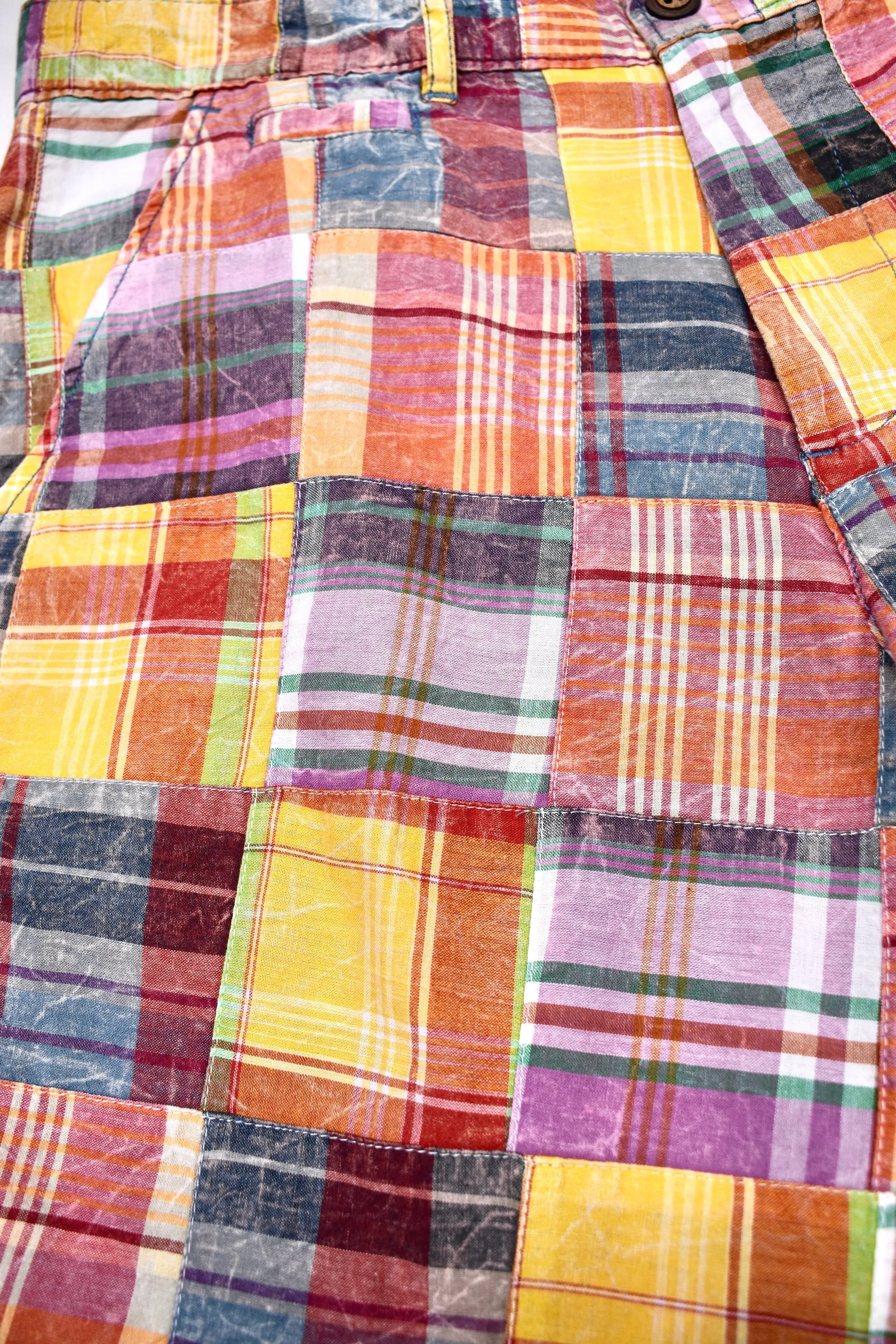Vintage 1946 Patch Madras Short<br>Auburn<br>Flat Front<br>Modern Fit