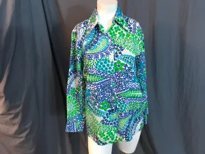 Vintage 1970’s Jonkenny vibrant blouse shirt L Vintage 1970’s Jonkenny vibrant blouse shirt L