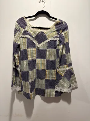 (WC040) Vintage Prairie Patchwork Flare Sleeve