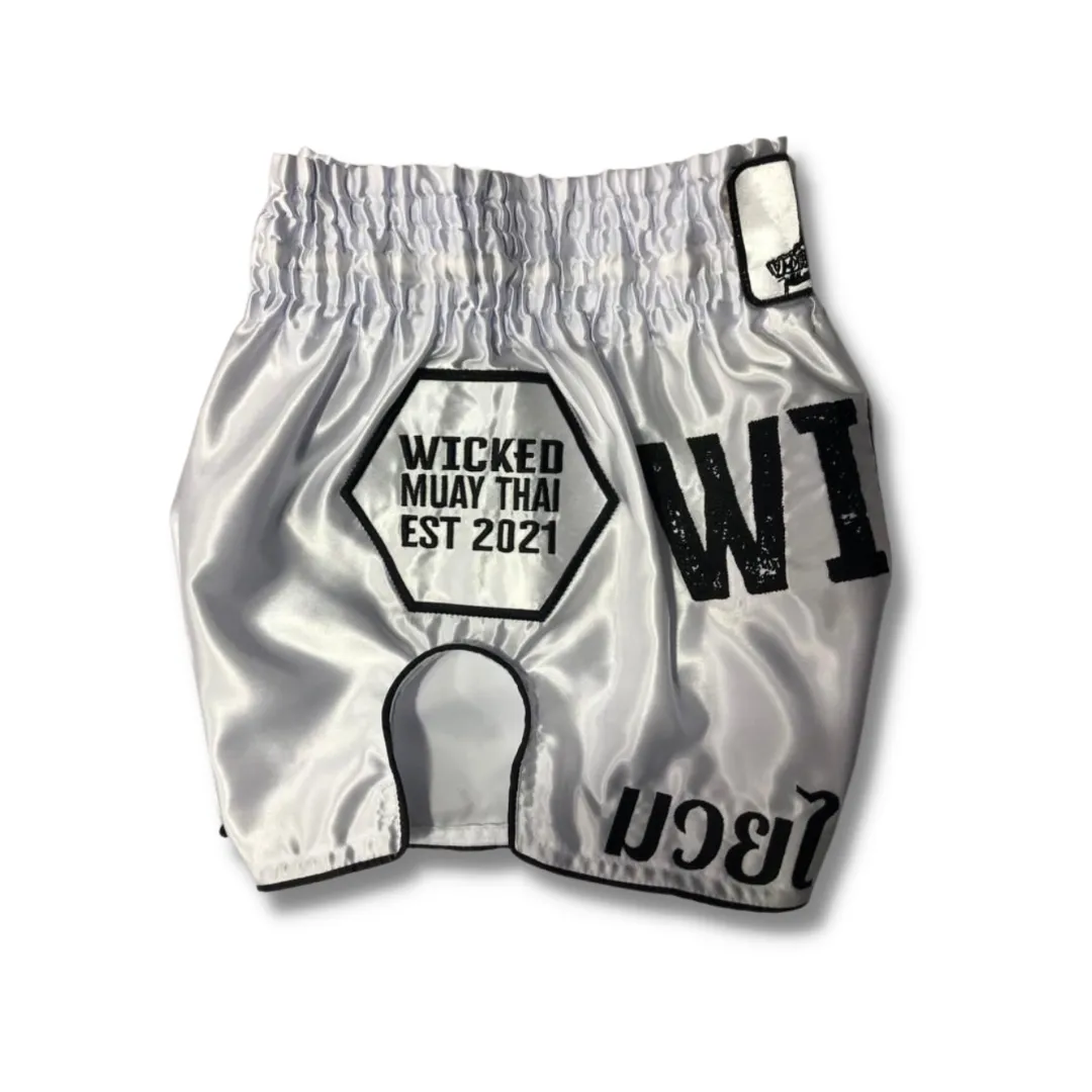 White Muay Thai Shorts