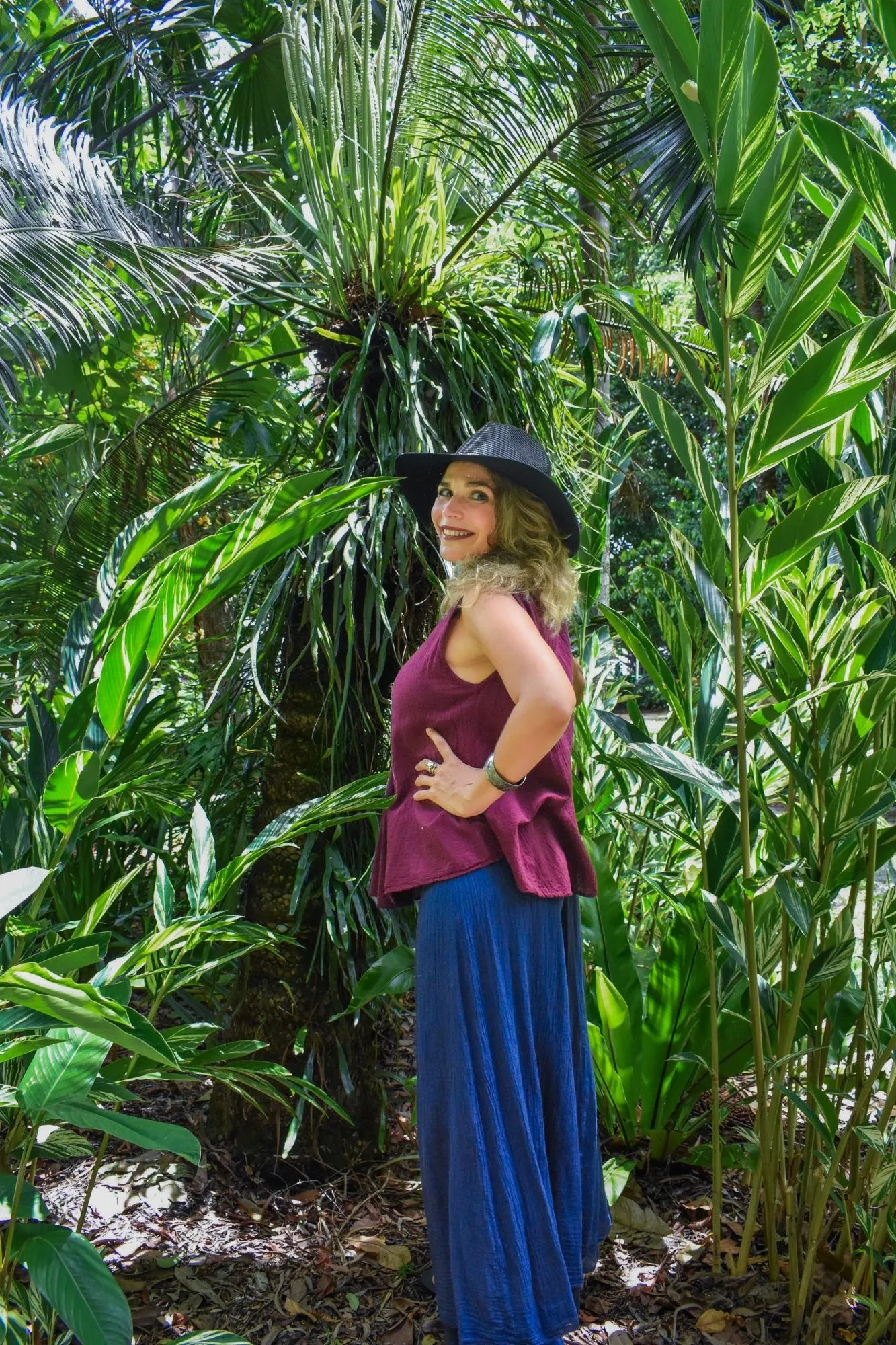 Willow Cotton Top - Purple