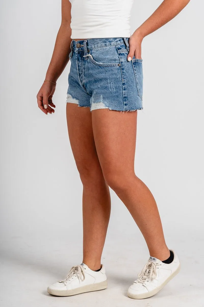 Z Supply classic high rise shorts vintage indigo